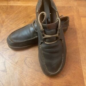 OluKai Men's Lace Up All Leather Mocks size 11